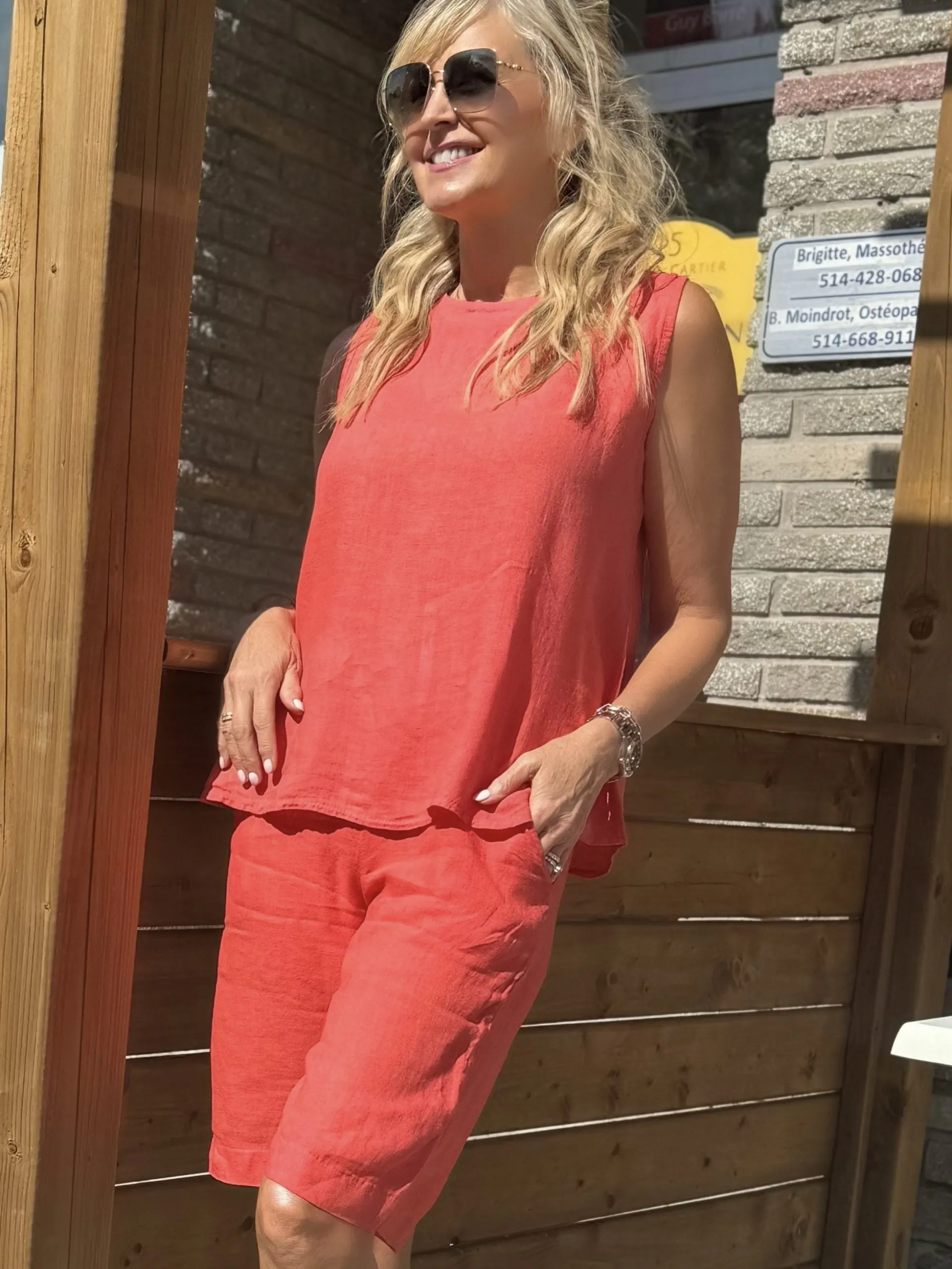 The Perfect Length Linen Shorts | PA632 sold by Artizan product image thumbnail 2