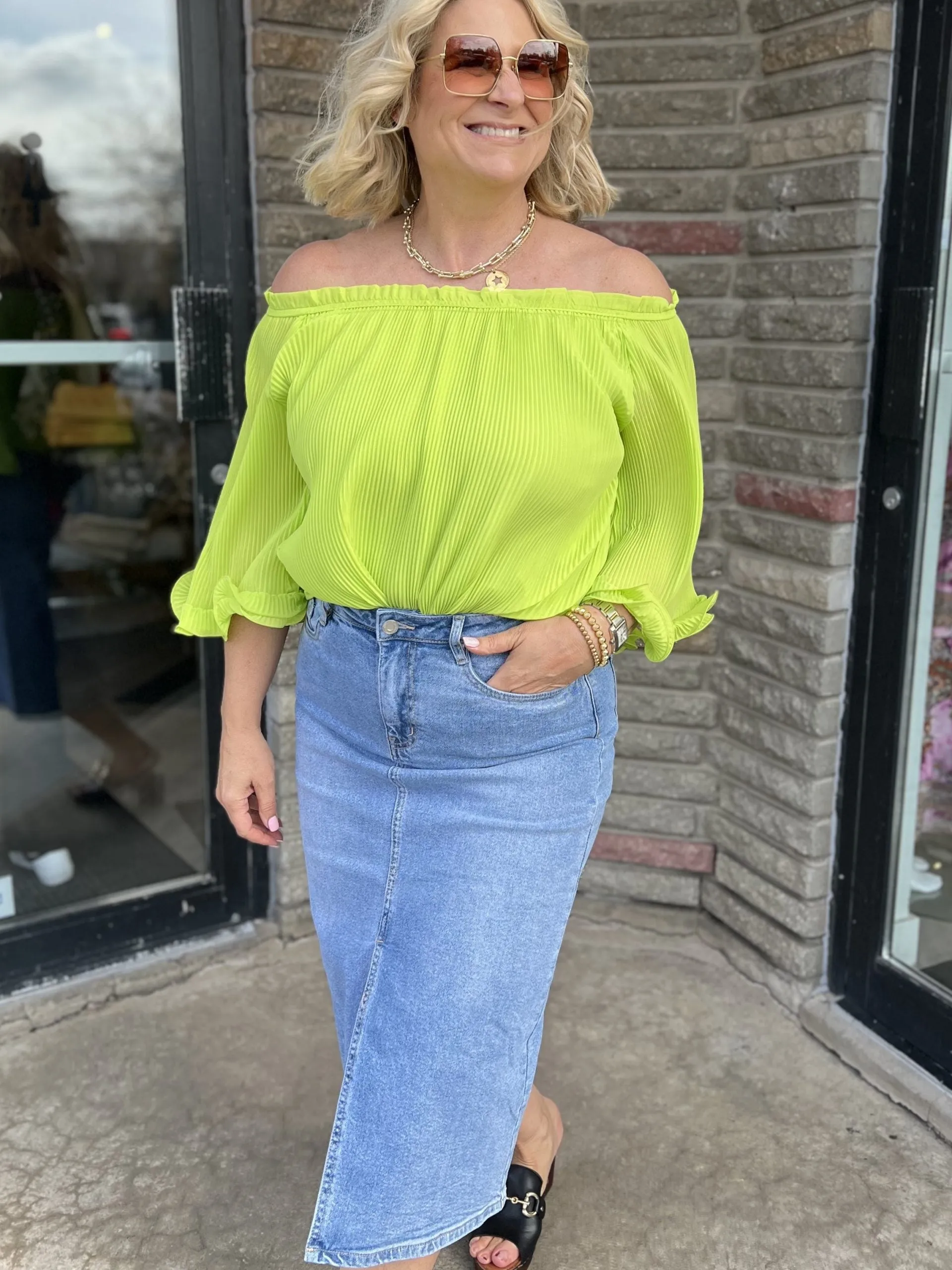 Denim A-Line Skirt | R645 sold by Artizan