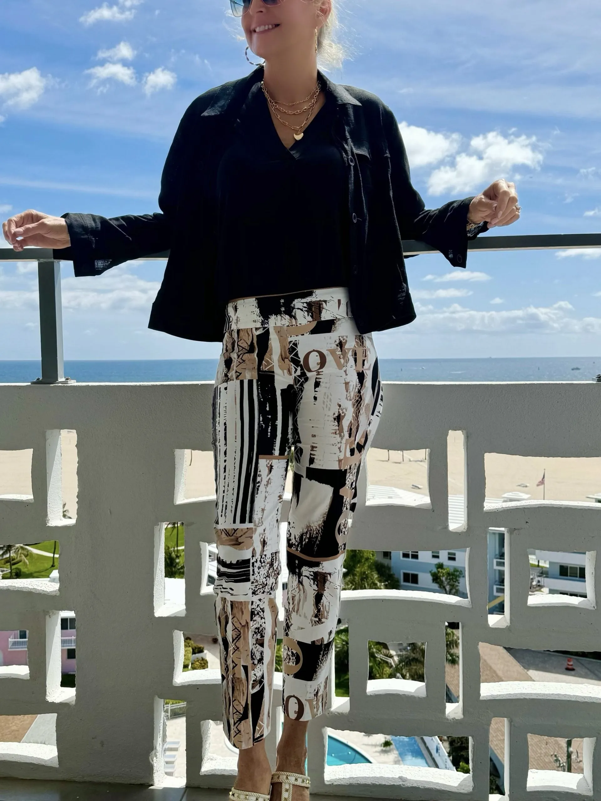 Patch Work Print Cropped Pants | R641 sold by Artizan product image thumbnail 3