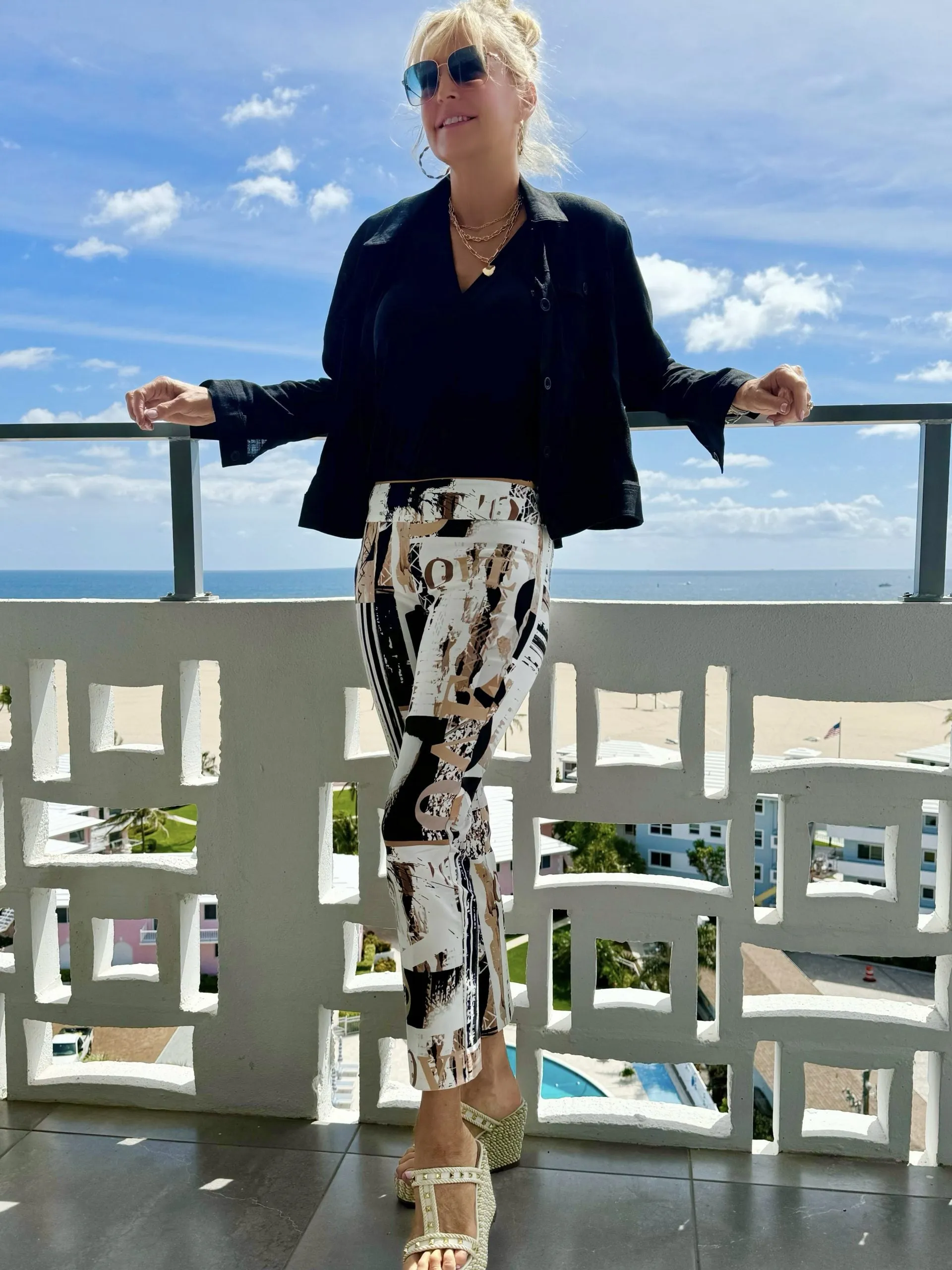 Patch Work Print Cropped Pants | R641 sold by Artizan