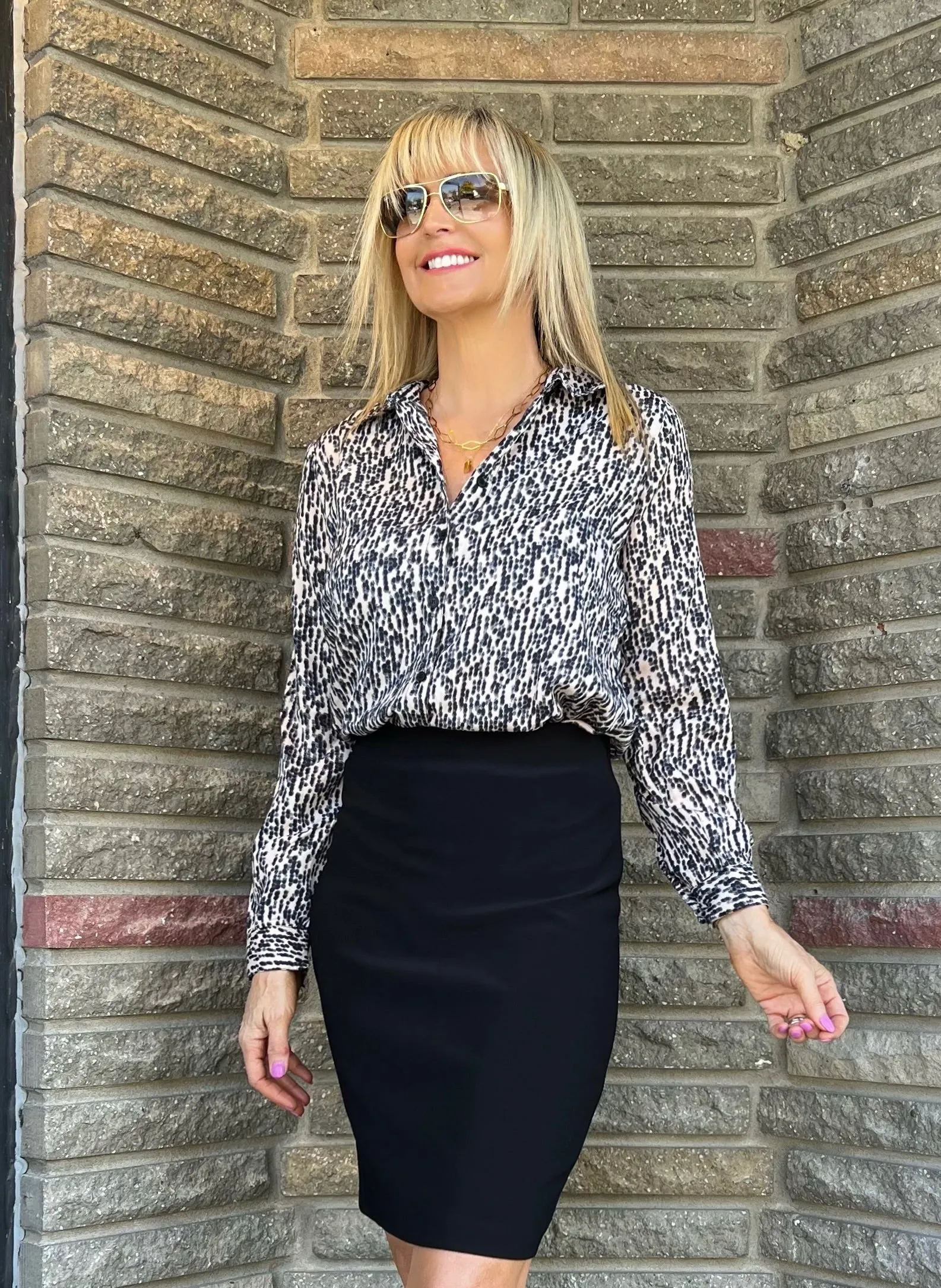 Sexy Slimming Pull On Knee Length Skirt | R633 sold by Artizan product image thumbnail 4