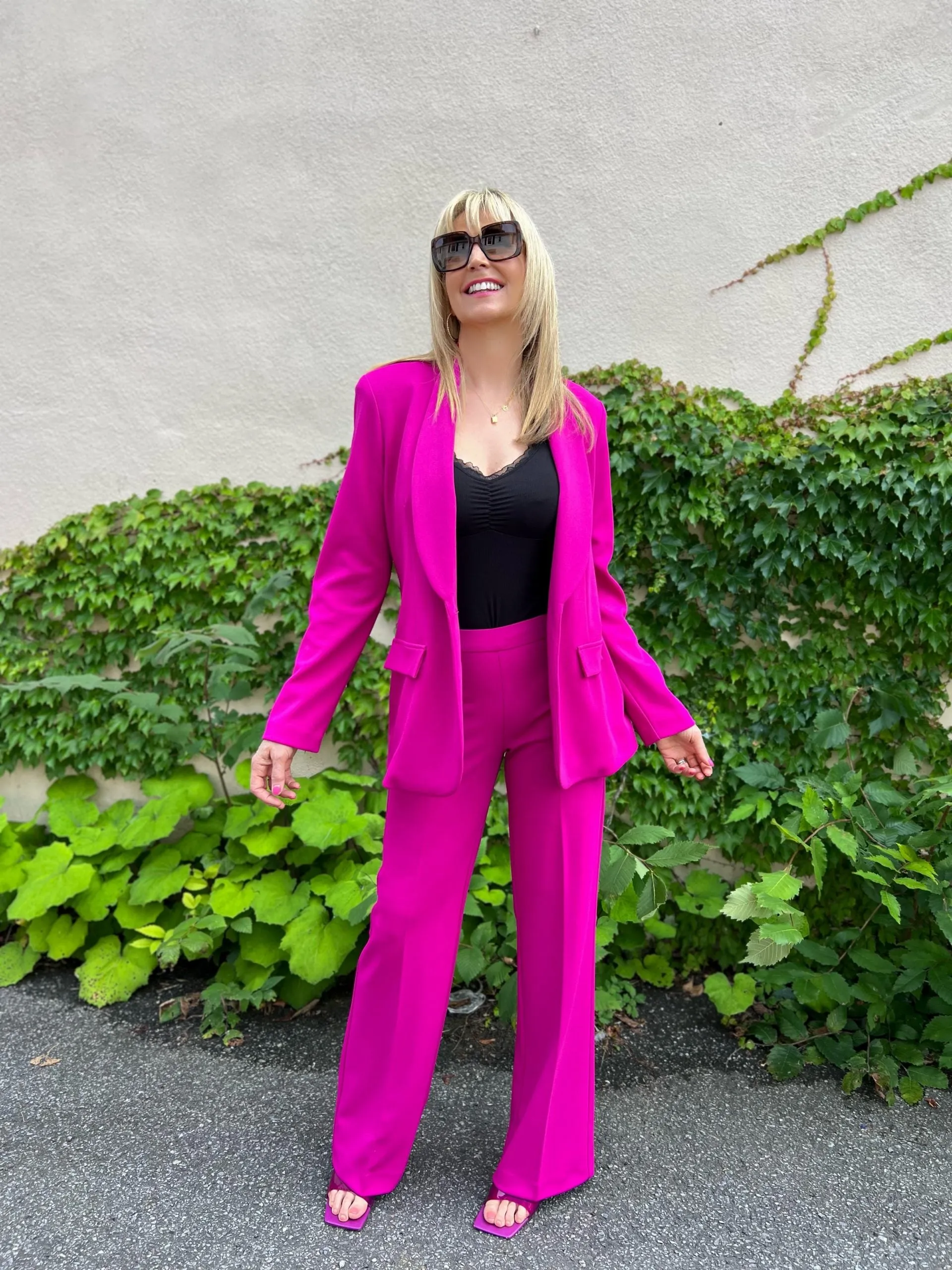 Barbie Scuba Crepe Wide Leg Pant | R806 sold by Artizan