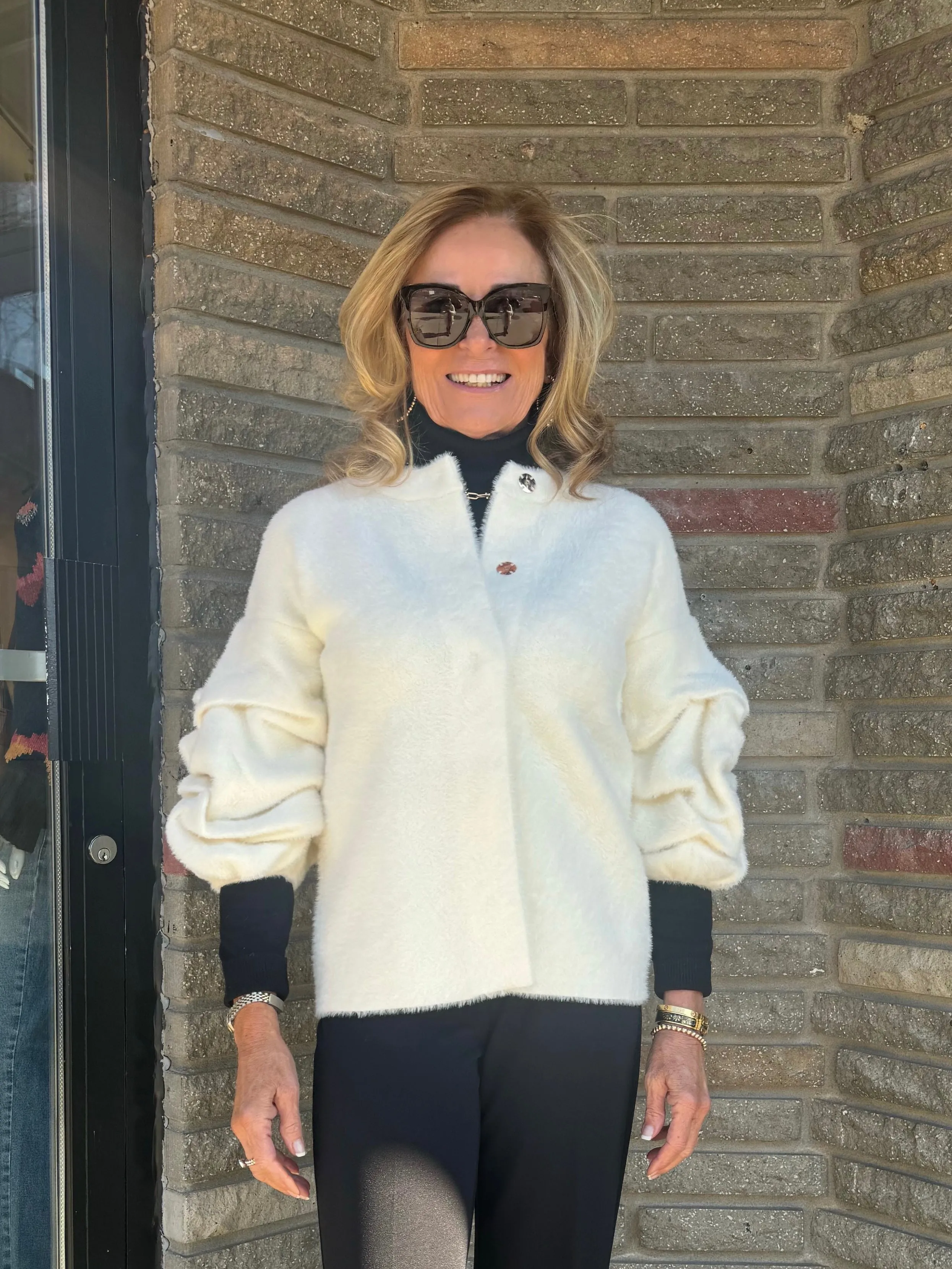 Fabulous Ruched Sleeves Cardigan | R826 sold by Artizan