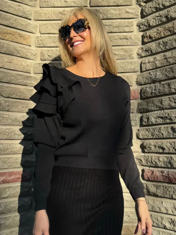 Fabulous Ruffle Shoulder Fashion Top | T699 sold by Artizan