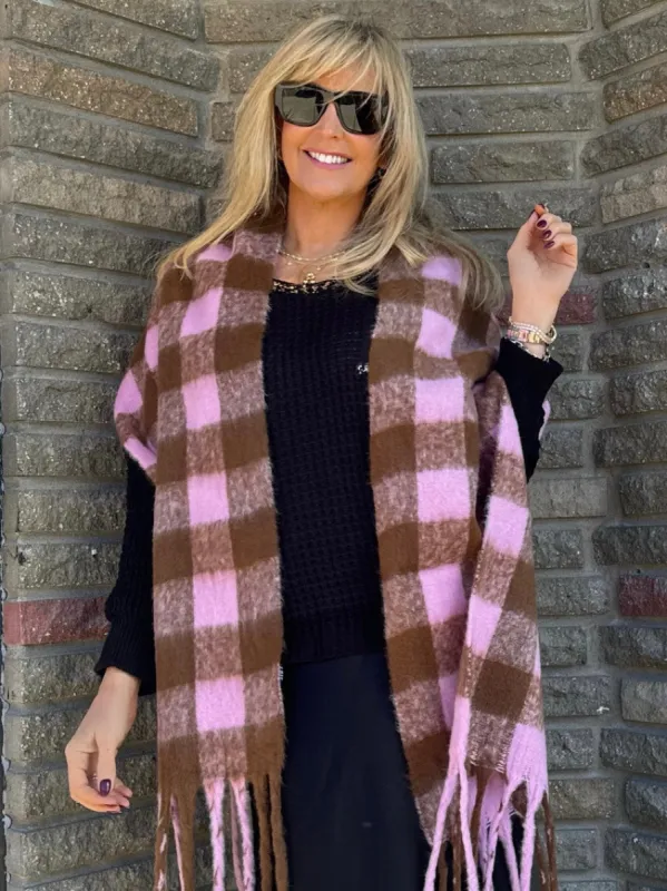 Cozy Checkered Scarf | SC120 sold by Artizan