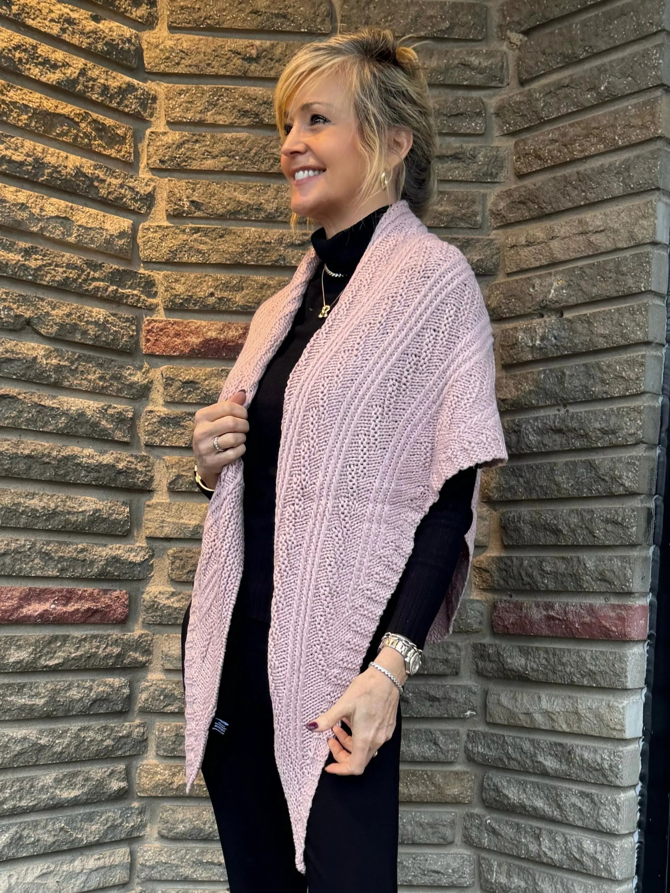 Multi-Way Cable Knit Poncho | PH100 sold by Artizan product image thumbnail 3