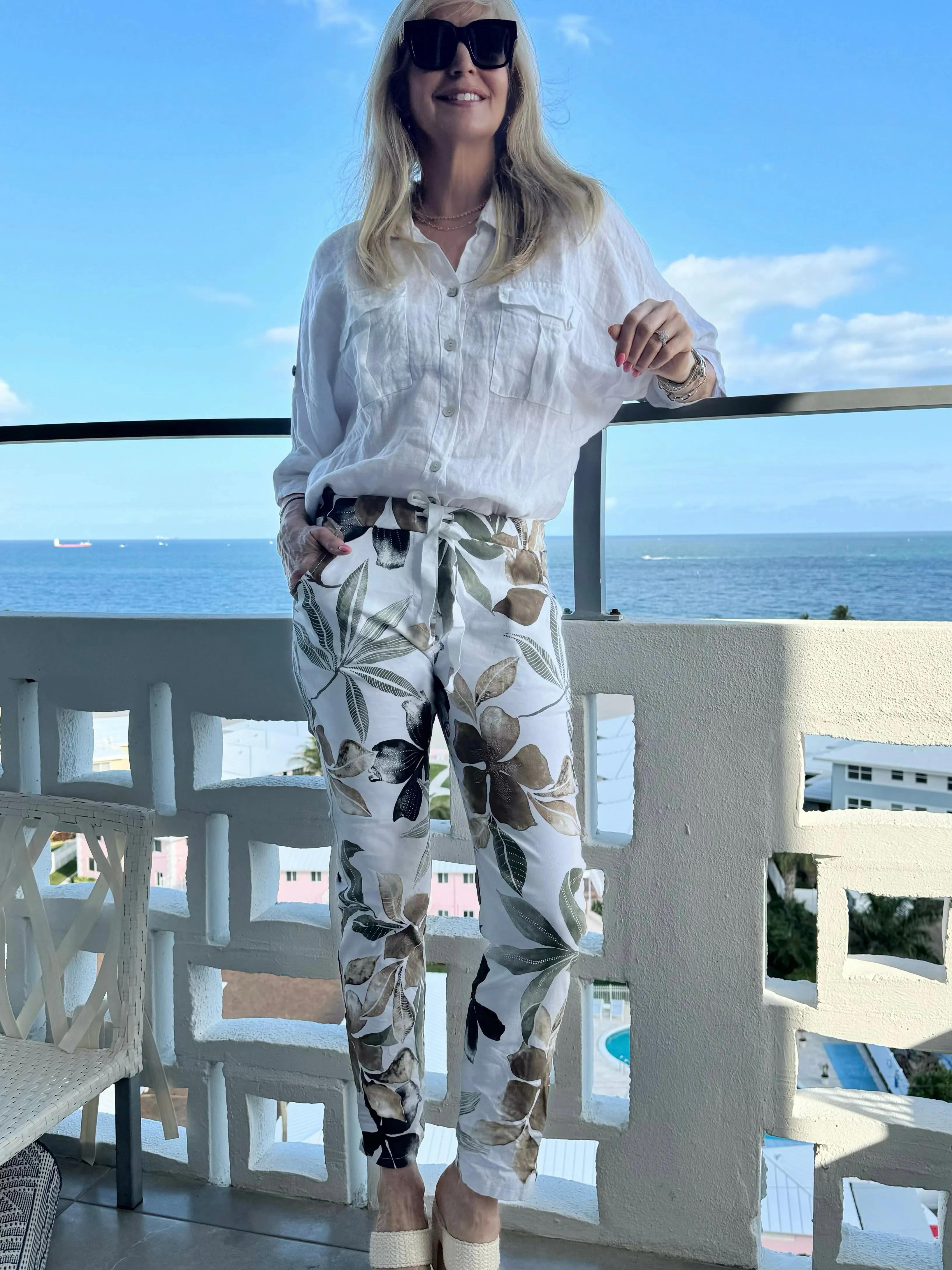 Tropical Print Joggers | PA664 sold by Artizan