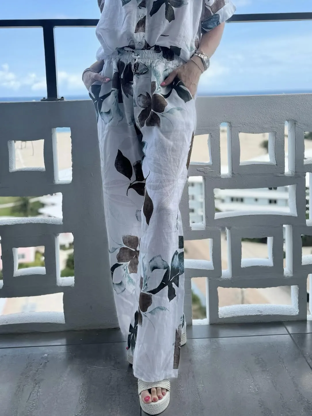 Tropical Vibes Italian Linen Pants | PA662 sold by Artizan product image thumbnail 2