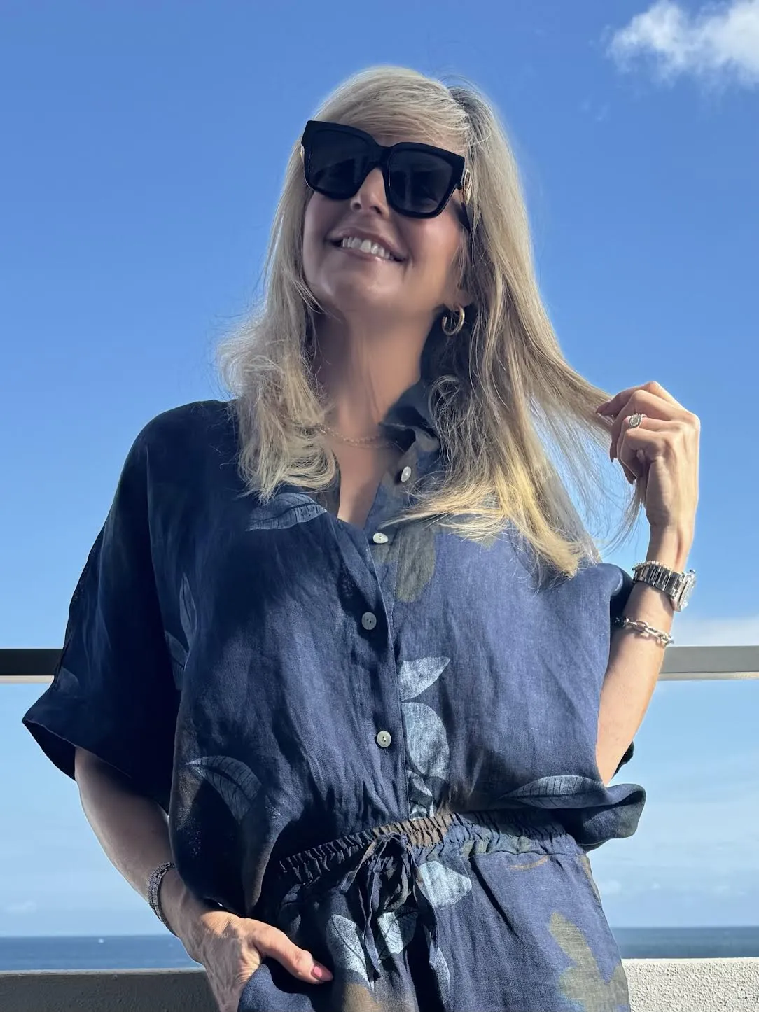 Tropical Vibes Italian Linen Blouse | T729 sold by Artizan product image thumbnail 5