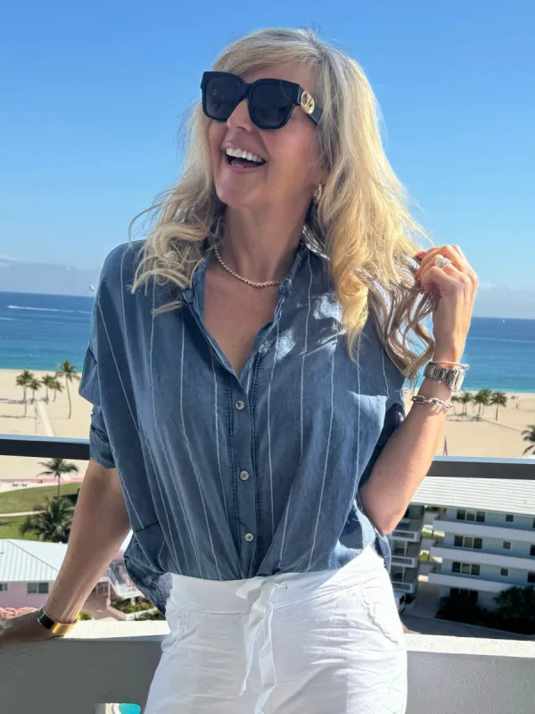 Italian Striped Shirt | T735 sold by Artizan