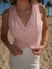 Luxurious Pink Vest | T745 sold by Artizan