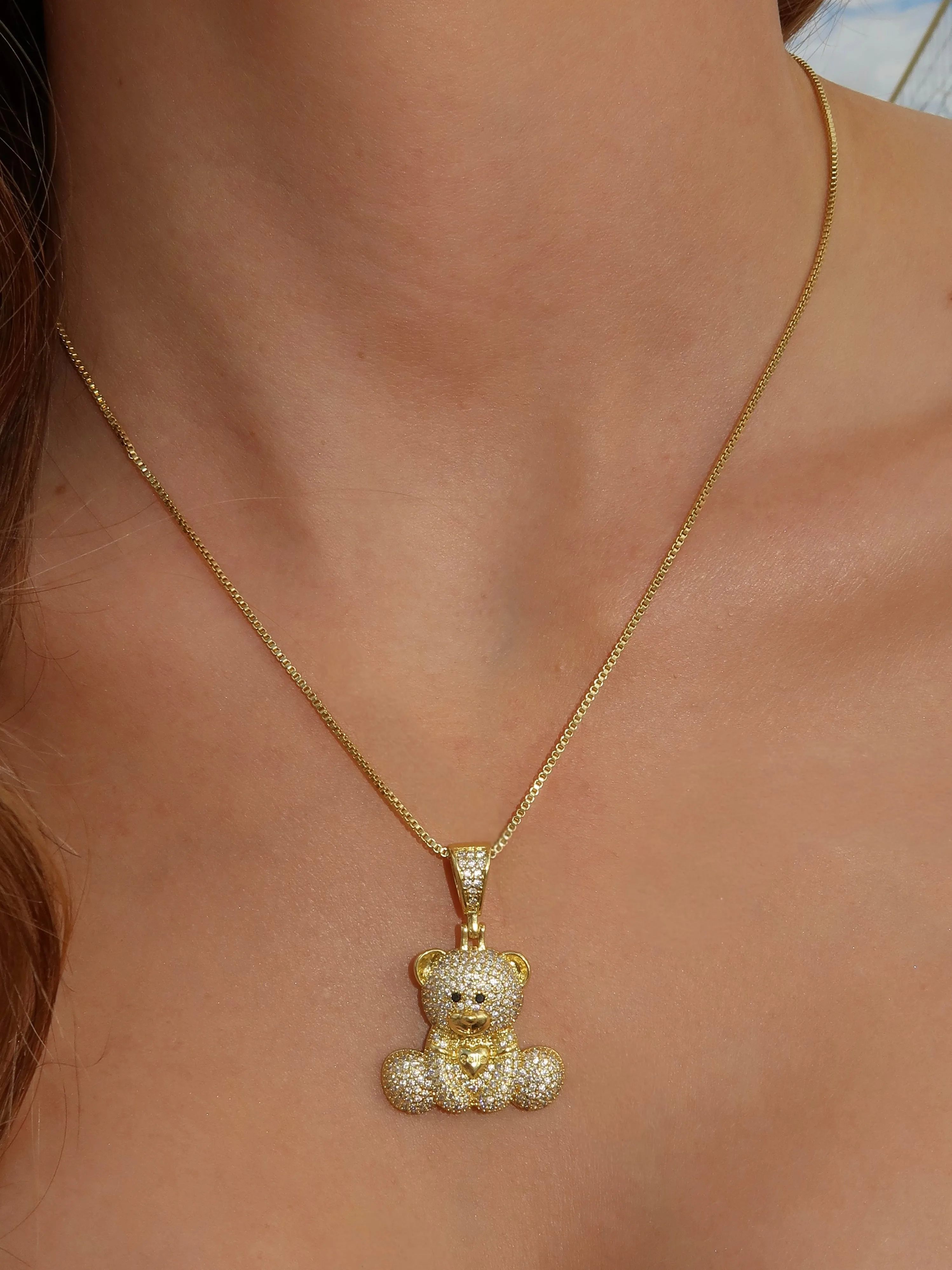 Belle Teddy Bear Necklace sold by Artizan product image thumbnail 4