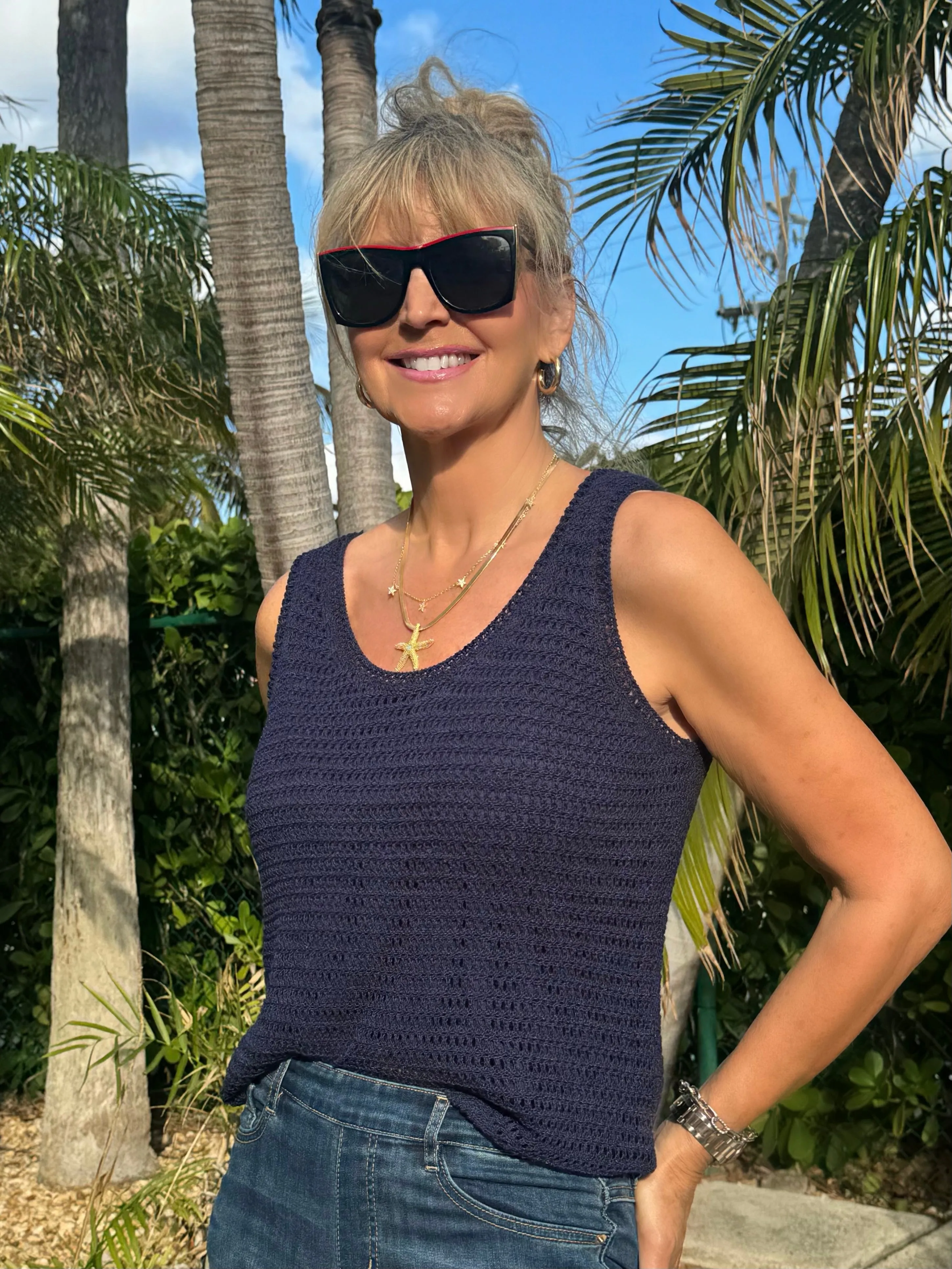 Lovely Crochet Top With Lining | T755 sold by Artizan product image thumbnail 2