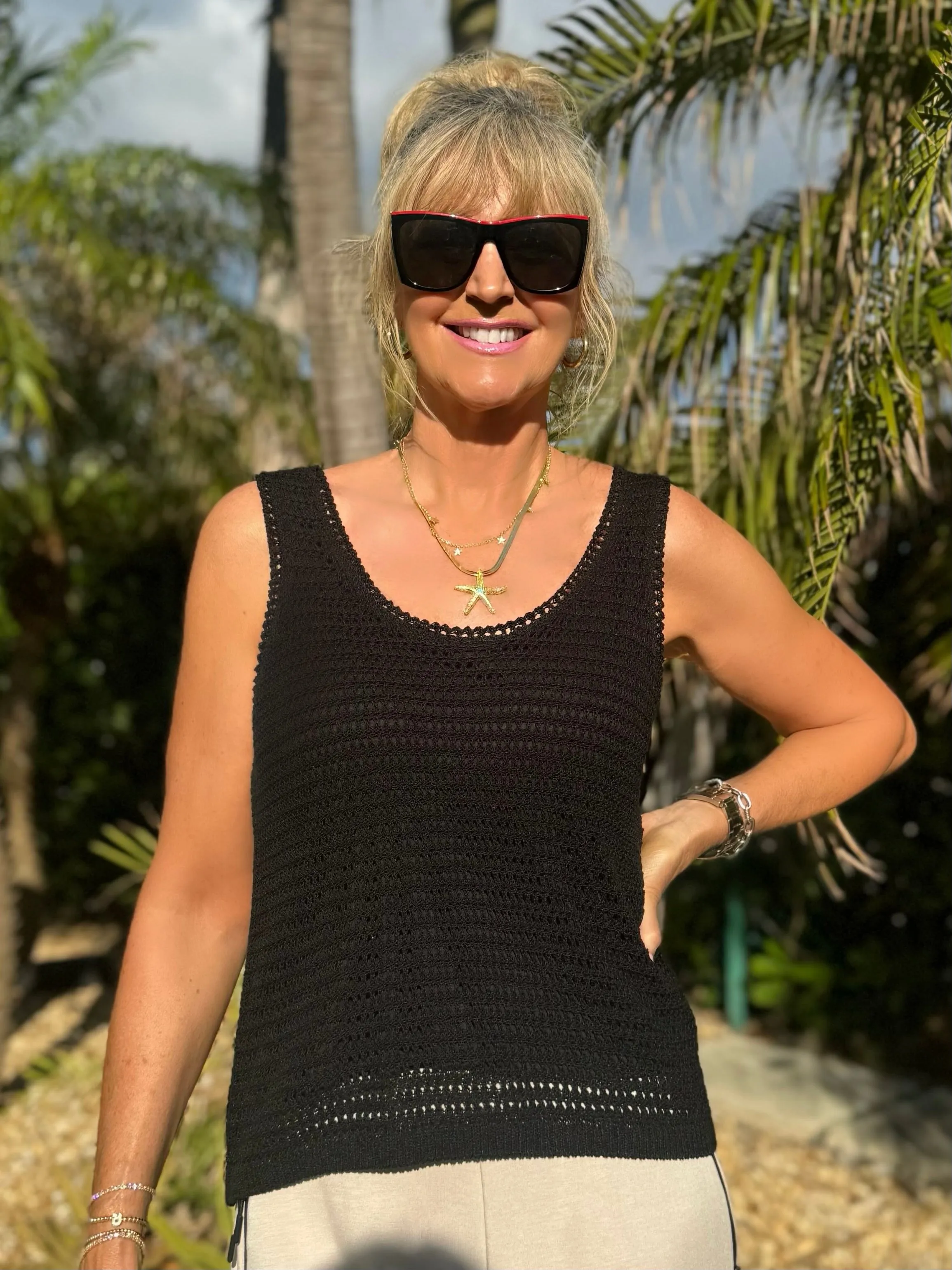 Lovely Crochet Top With Lining | T755 sold by Artizan