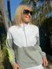 Tri-Coloured Quarter Zip | T762 sold by Artizan