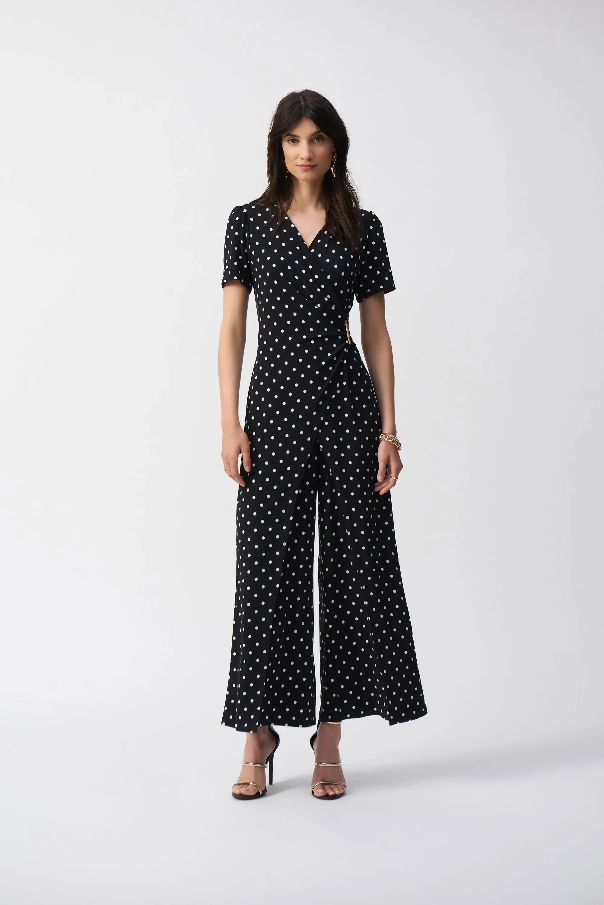 Silky Knit Dot Print Wrap Jumpsuit | R854 sold by Artizan product image thumbnail 2