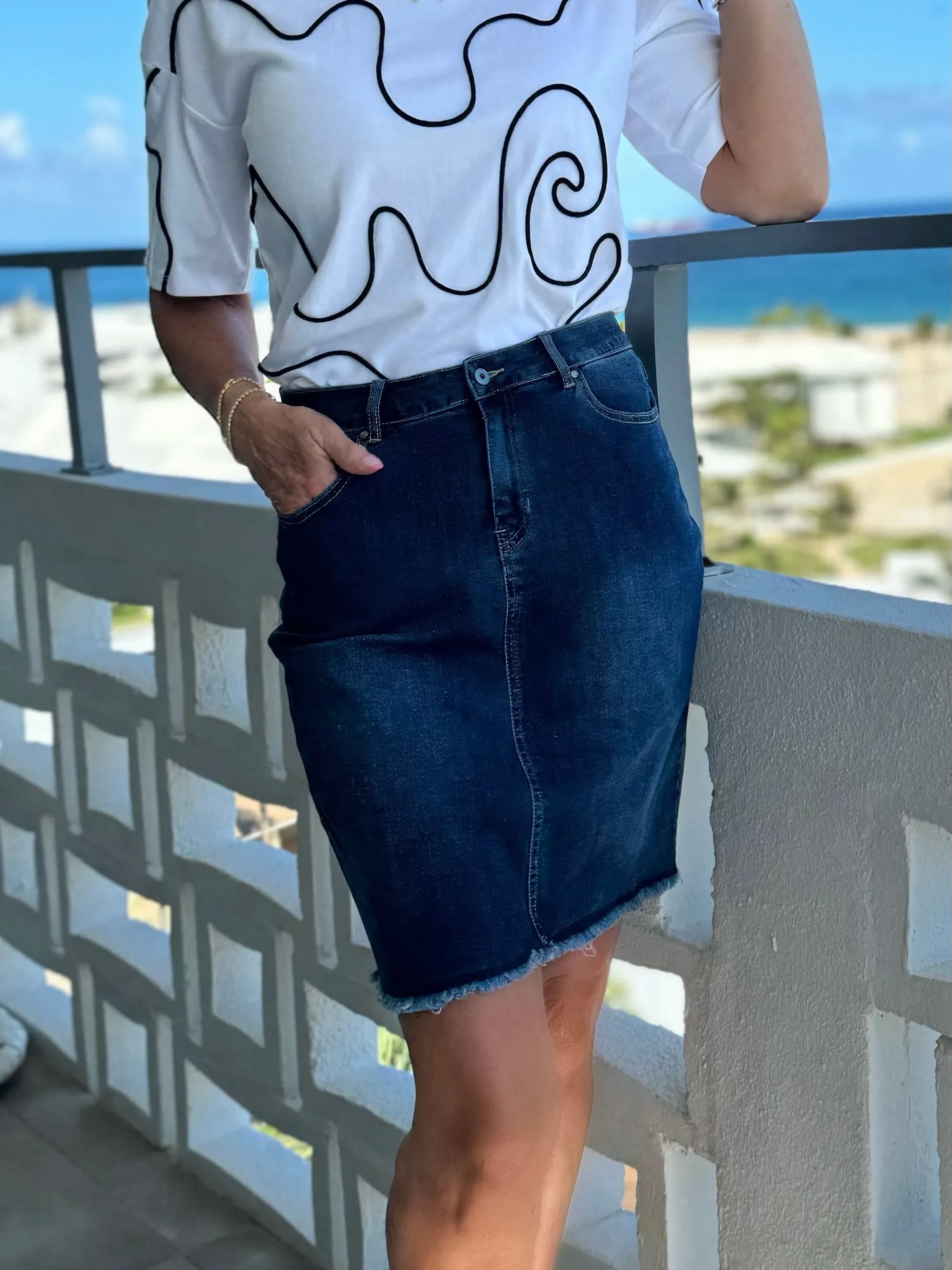 Must-Have Denim Skort | SK618 sold by Artizan