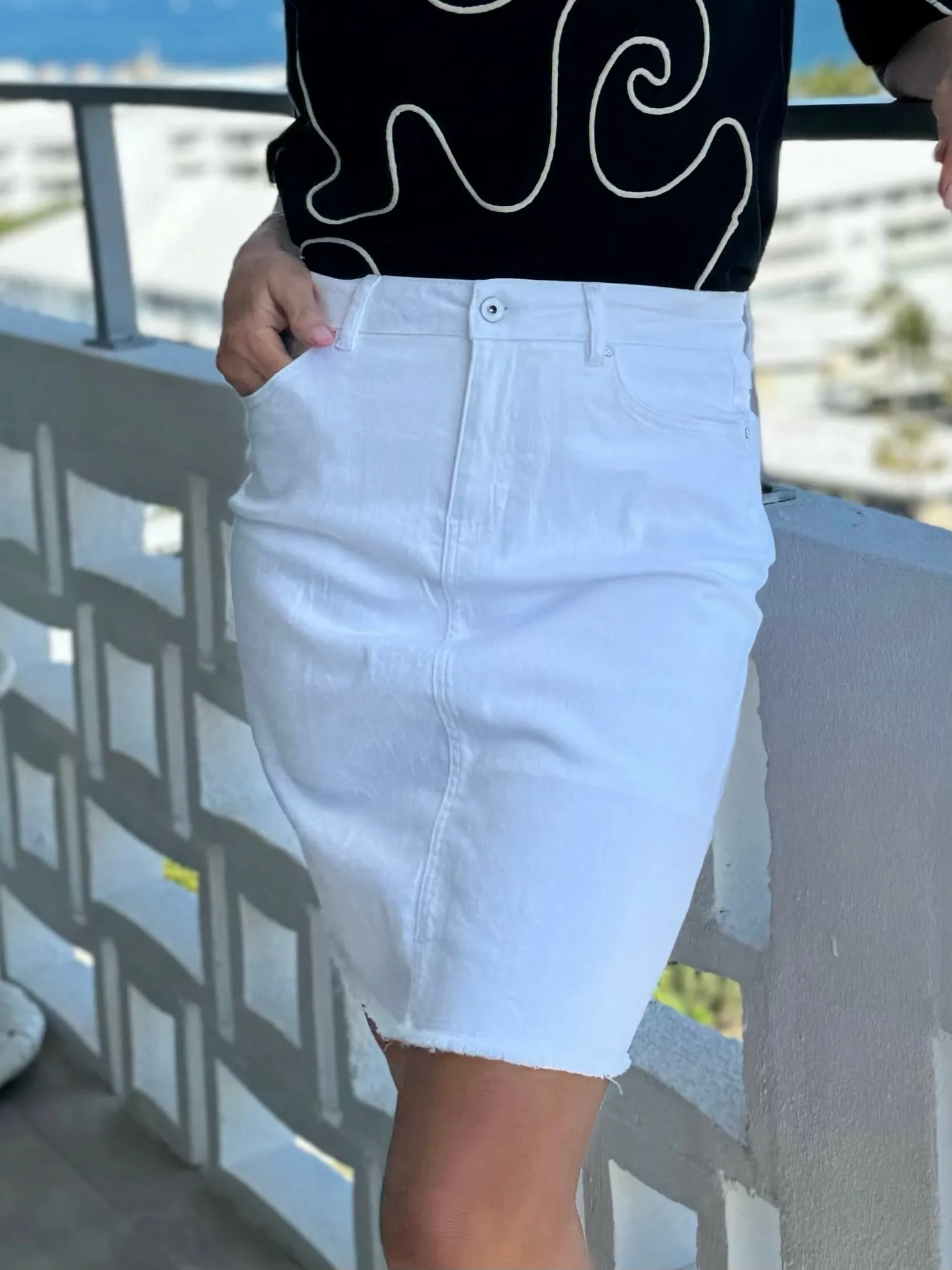 Must-Have Denim Skort | SK618 sold by Artizan product image thumbnail 3