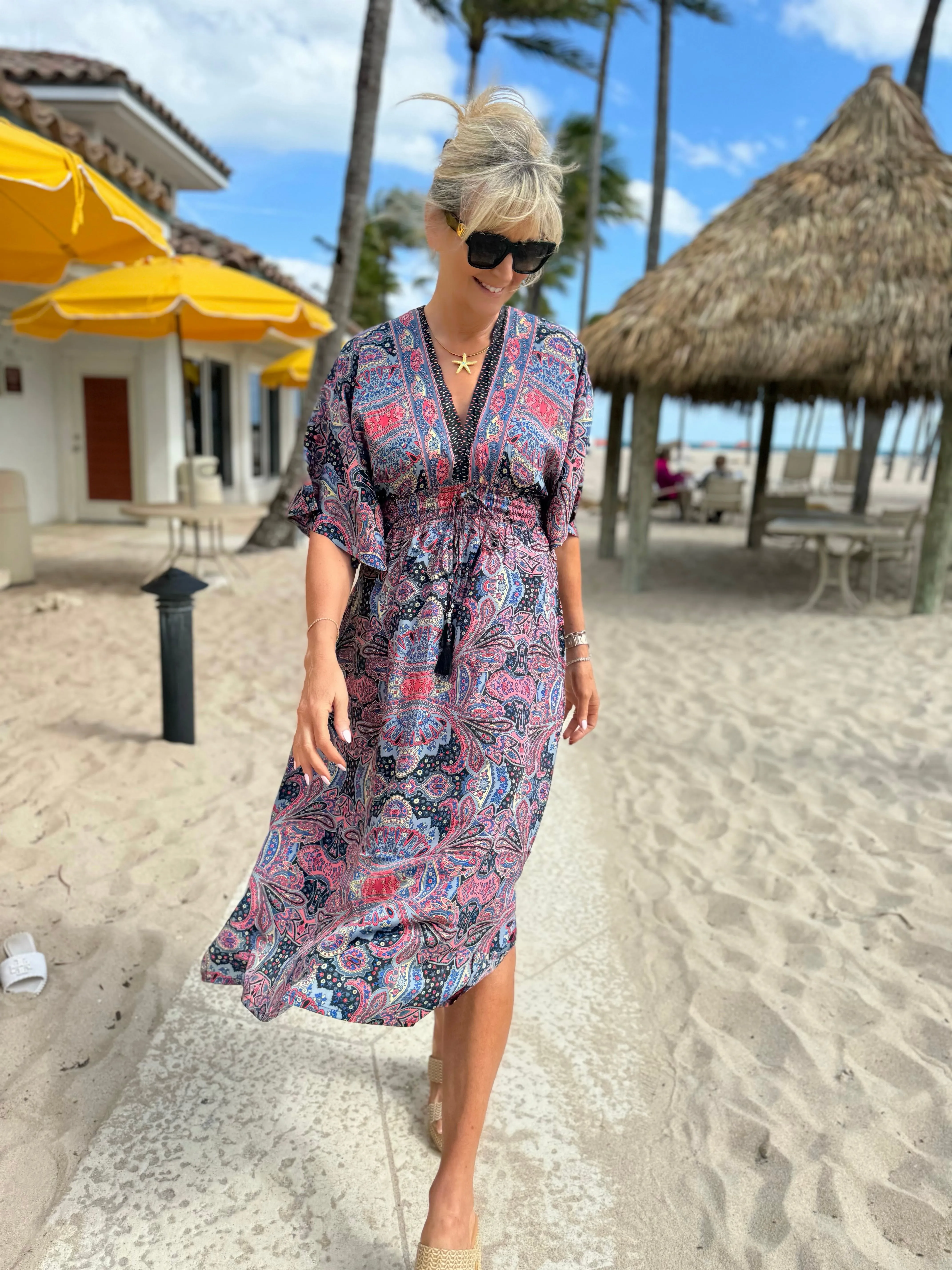 Maui Midi Length Dress | D631 sold by Artizan