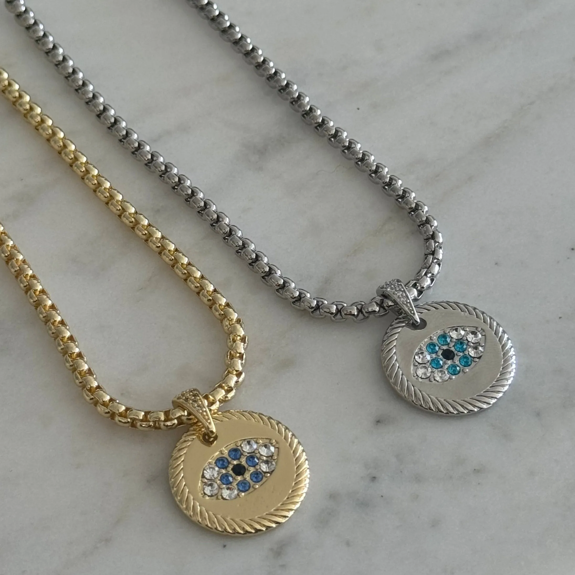 Evil Eye Medallion Necklace sold by Artizan product image thumbnail 2