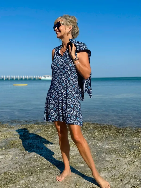 Sleeveless Athleisure Dress With Flare Cut | D634 sold by Artizan