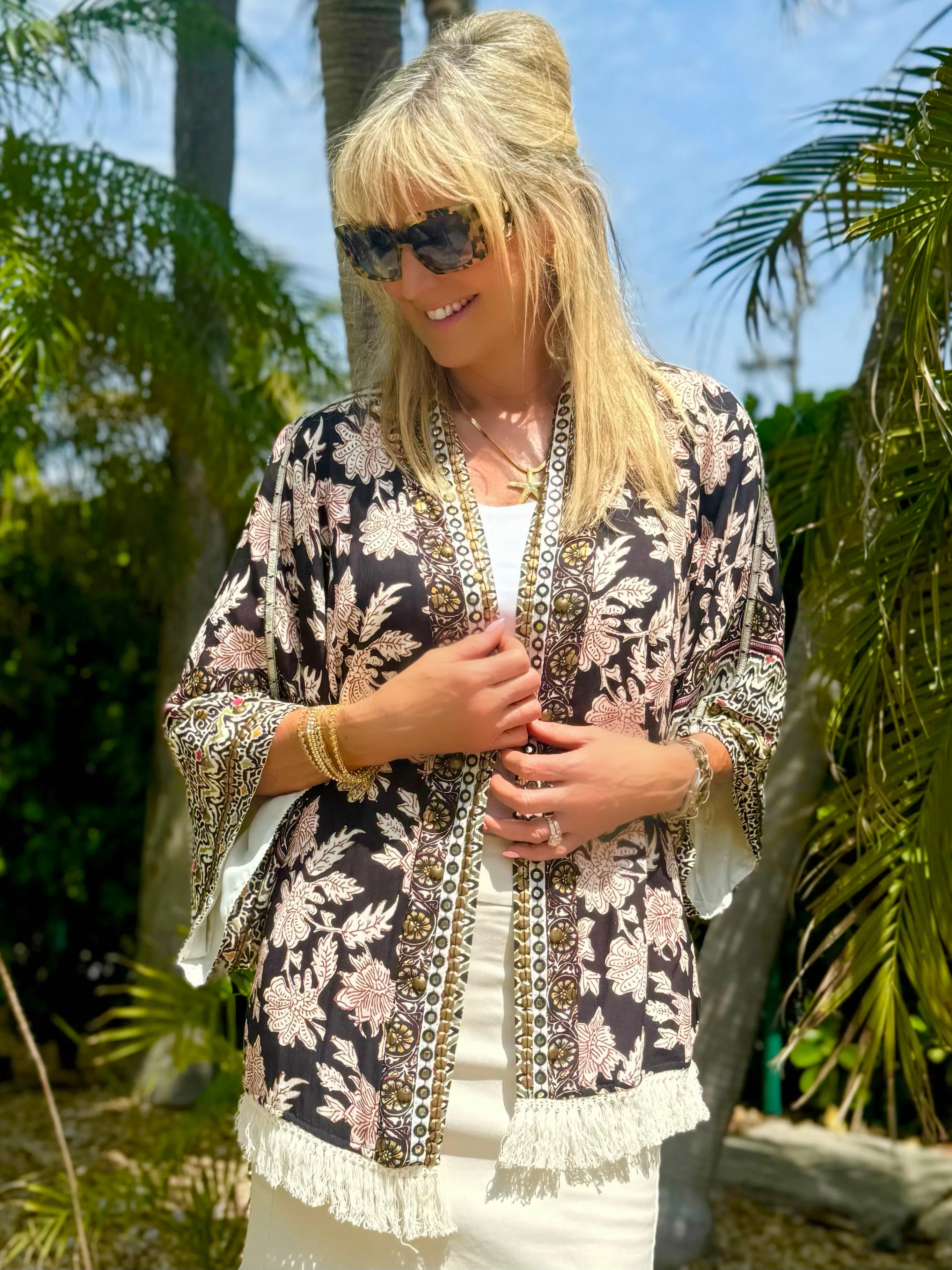 Lovely Beaded Cardi | C618 sold by Artizan