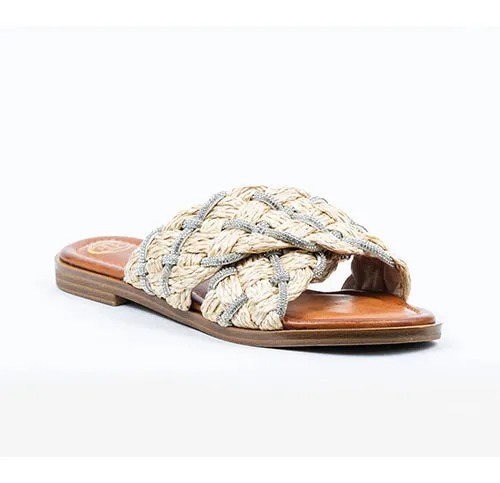 Pretty In Shimmer Braided Sandal | SA631 sold by Artizan