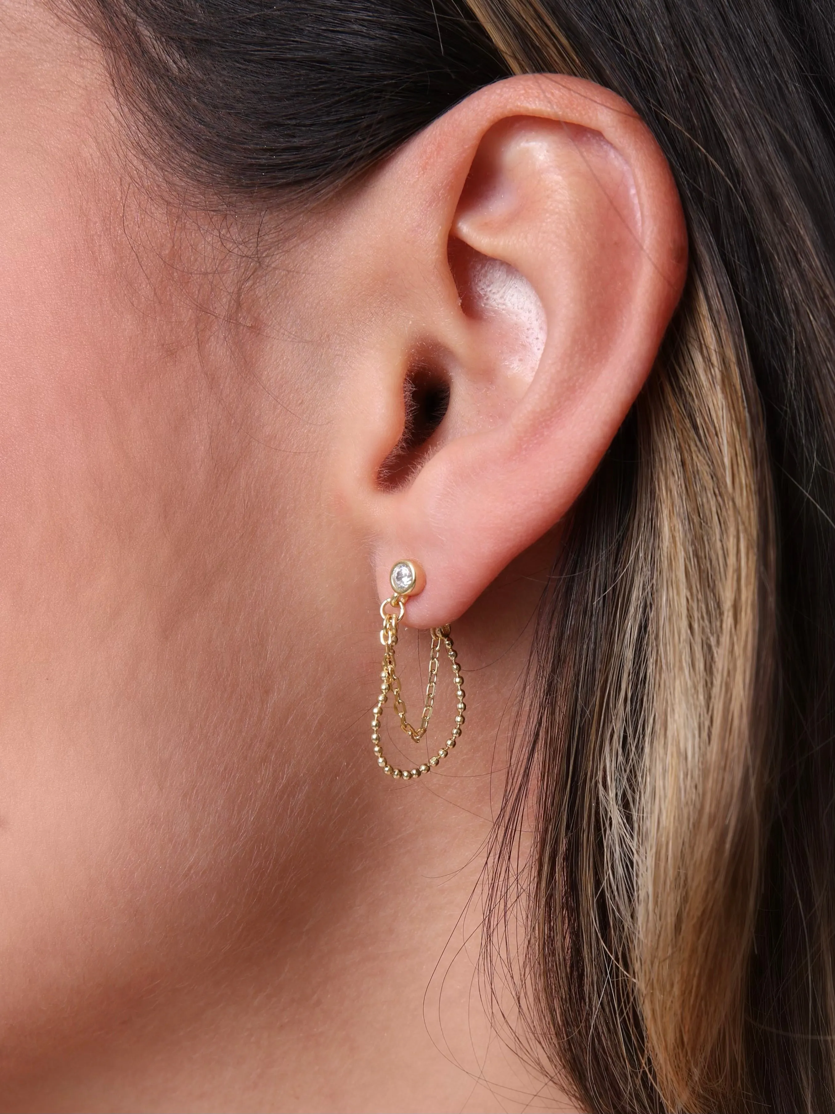 Belle & Chain Earrings sold by Artizan product image thumbnail 2