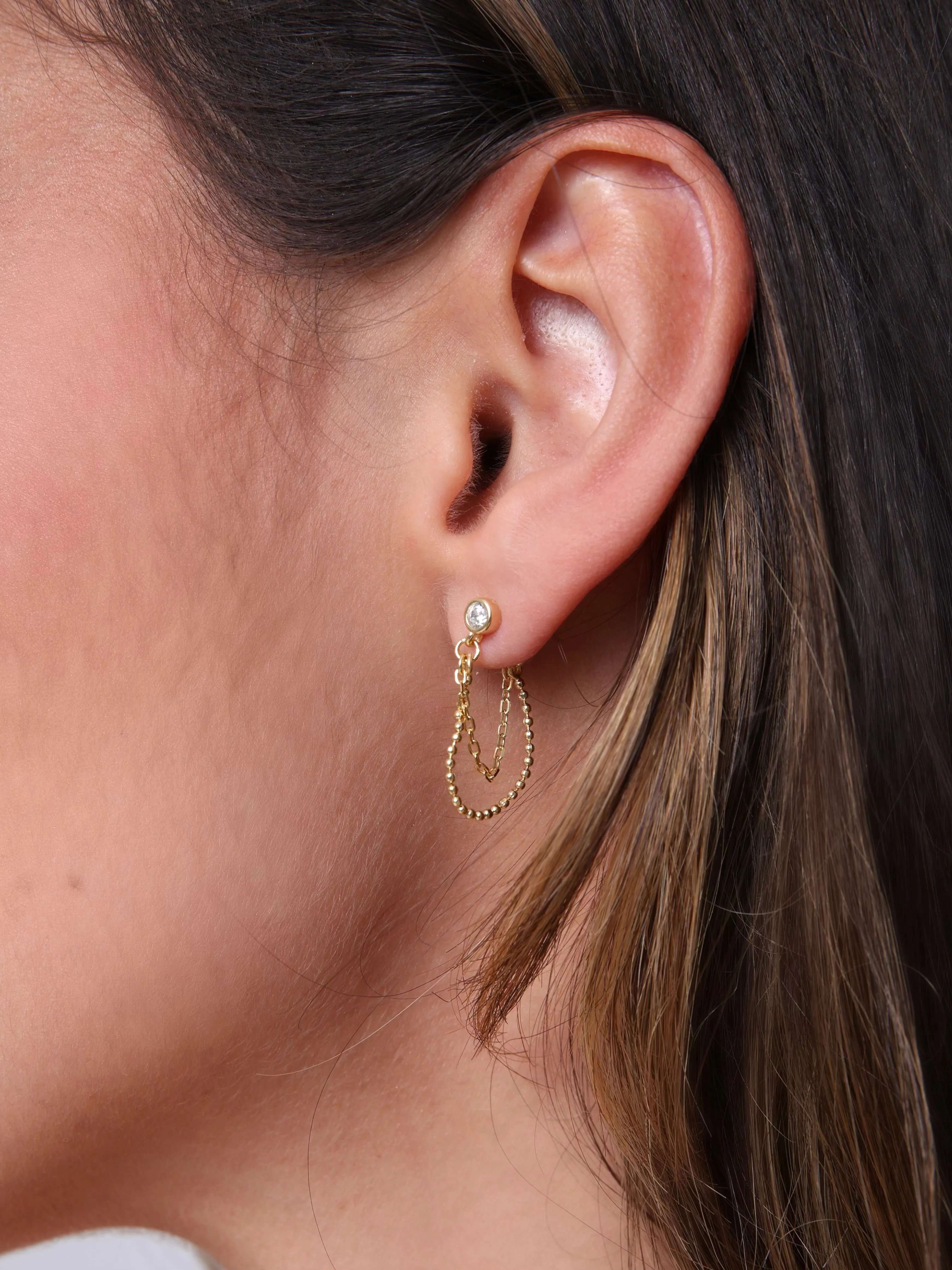 Belle & Chain Earrings sold by Artizan