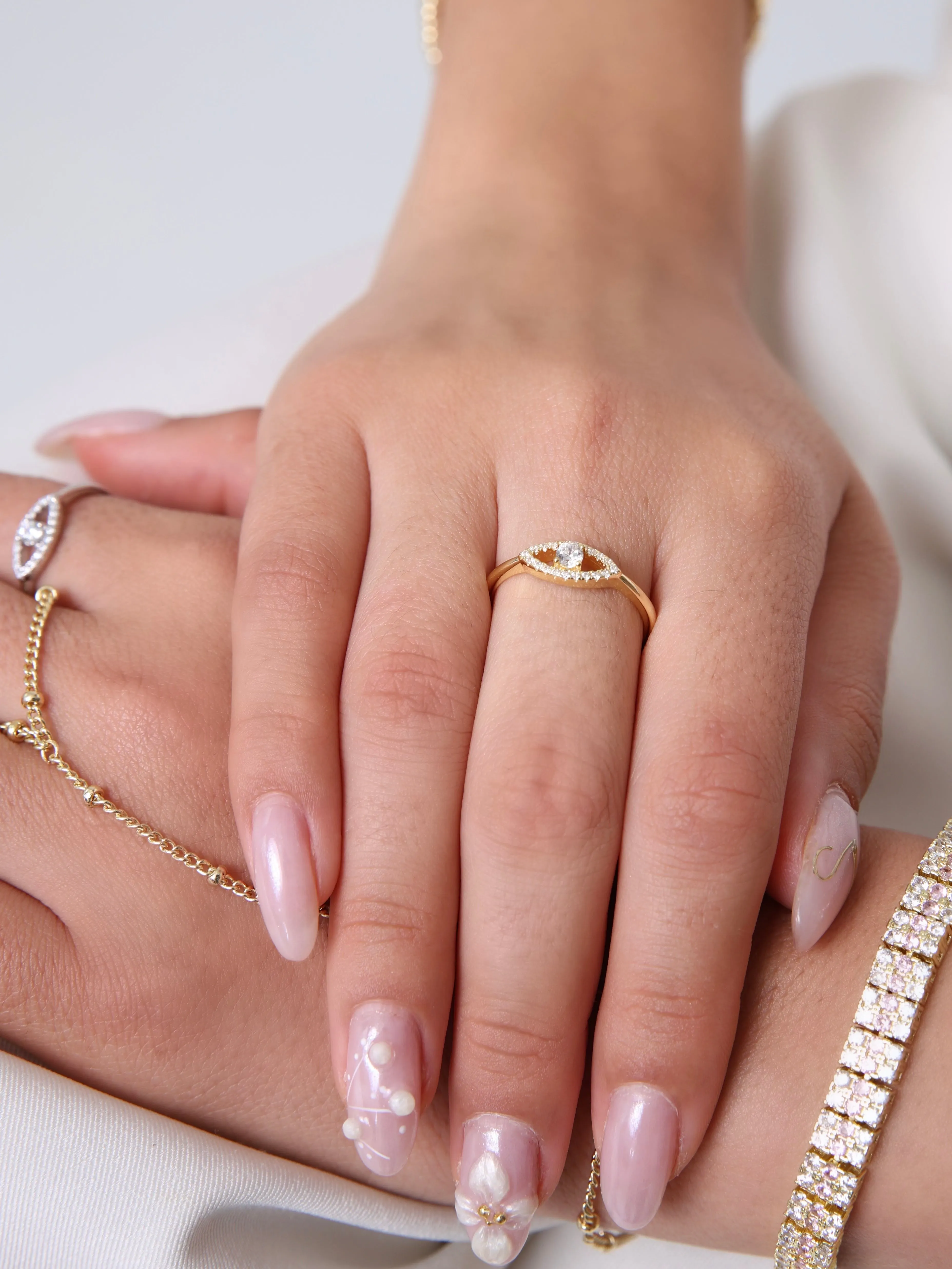 Christina Evil Eye Ring sold by Artizan