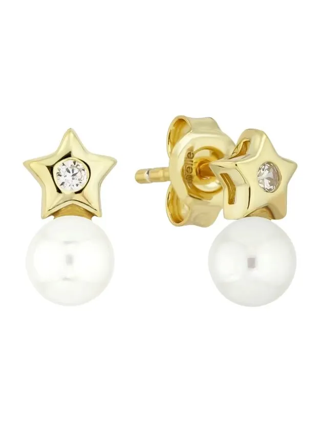 Pearl And Star Studs sold by Artizan