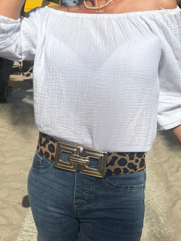 MIXED ANIMAL PRINT BELT | Parallel
