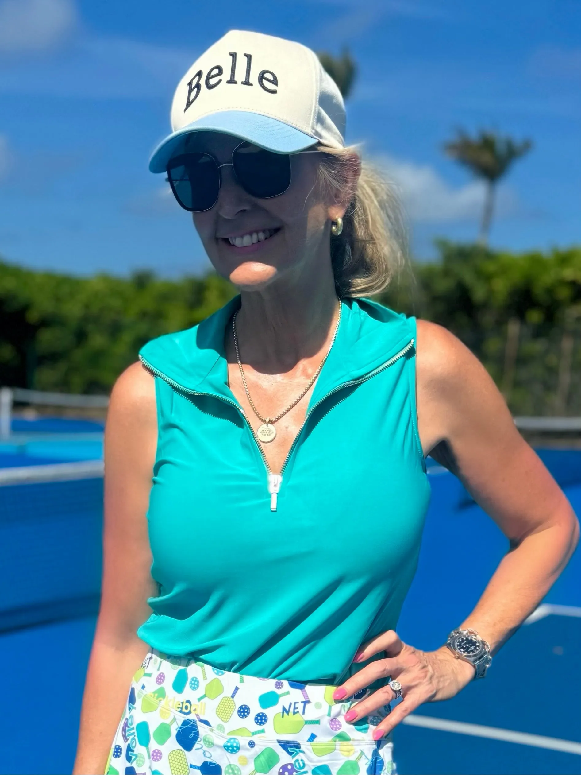 Sleeveless 3/4 Zipper Detail Top | T712 sold by Artizan product image thumbnail 3