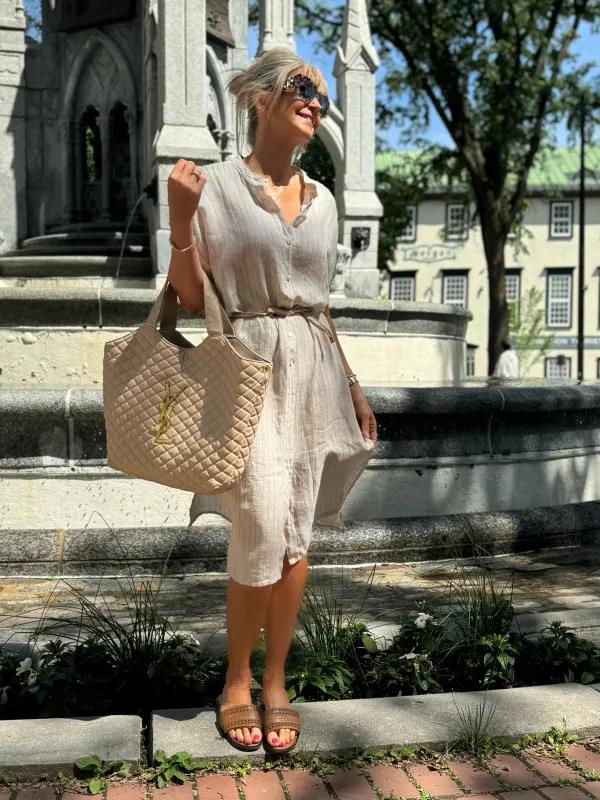 100% Linen Italian Adventurer Dress | D675 sold by Artizan