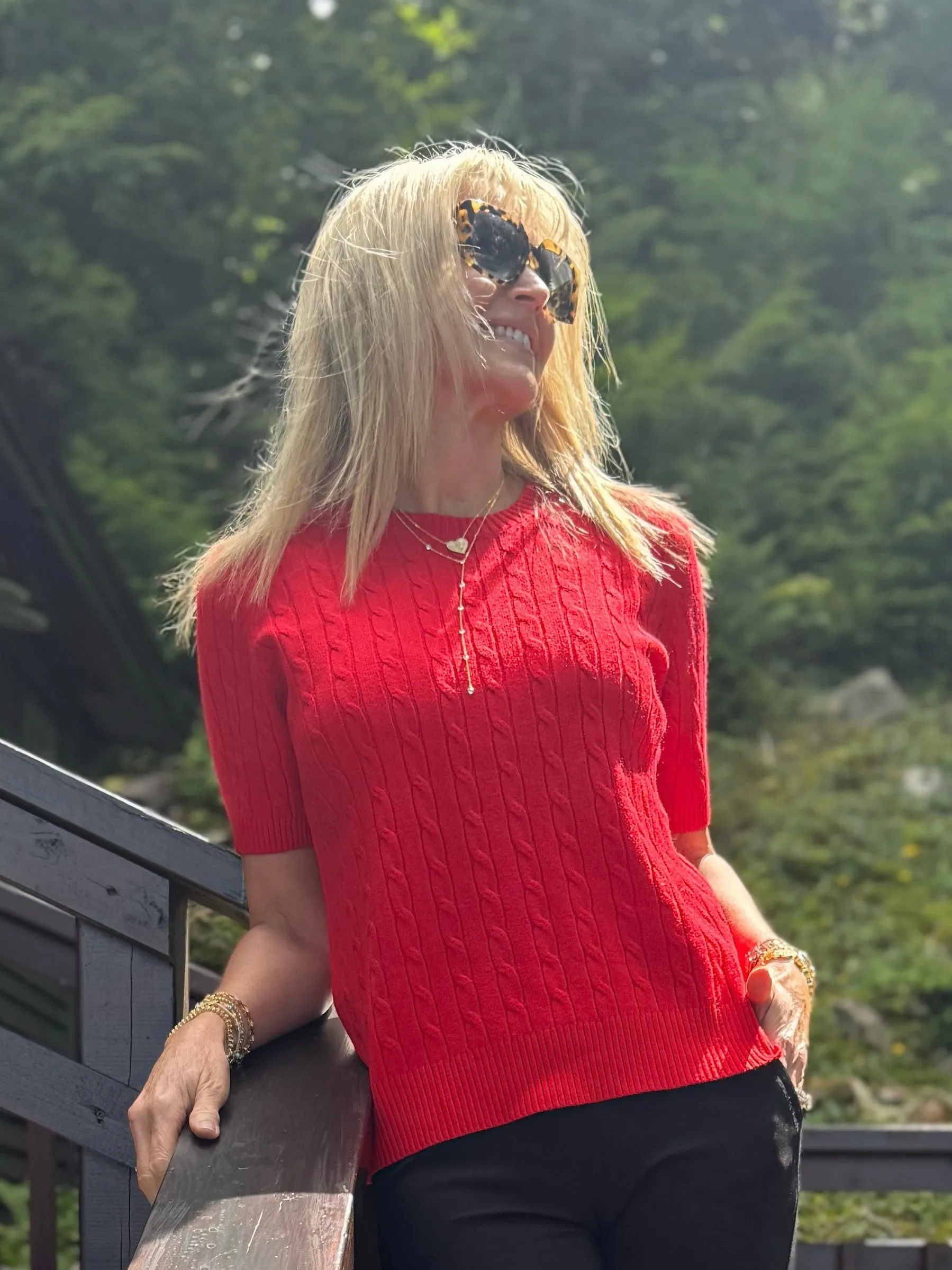 Feels Like Cashmere Cable Knit Crew Sweater | T208 sold by Artizan product image thumbnail 3