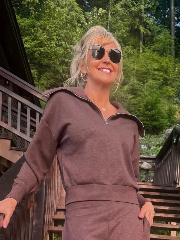 Trendy Quarter Zip Sweater | SW200 sold by Artizan