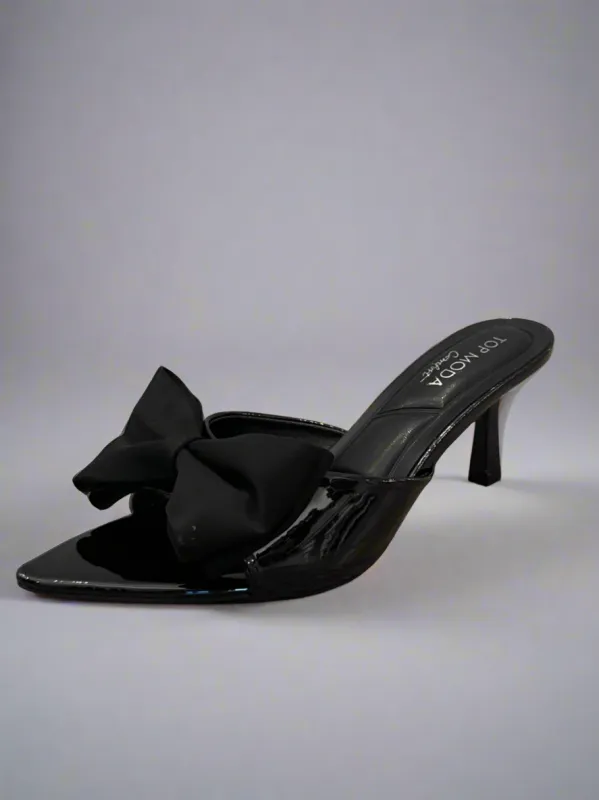 Patent Leather Bow Heel | SA200 sold by Artizan