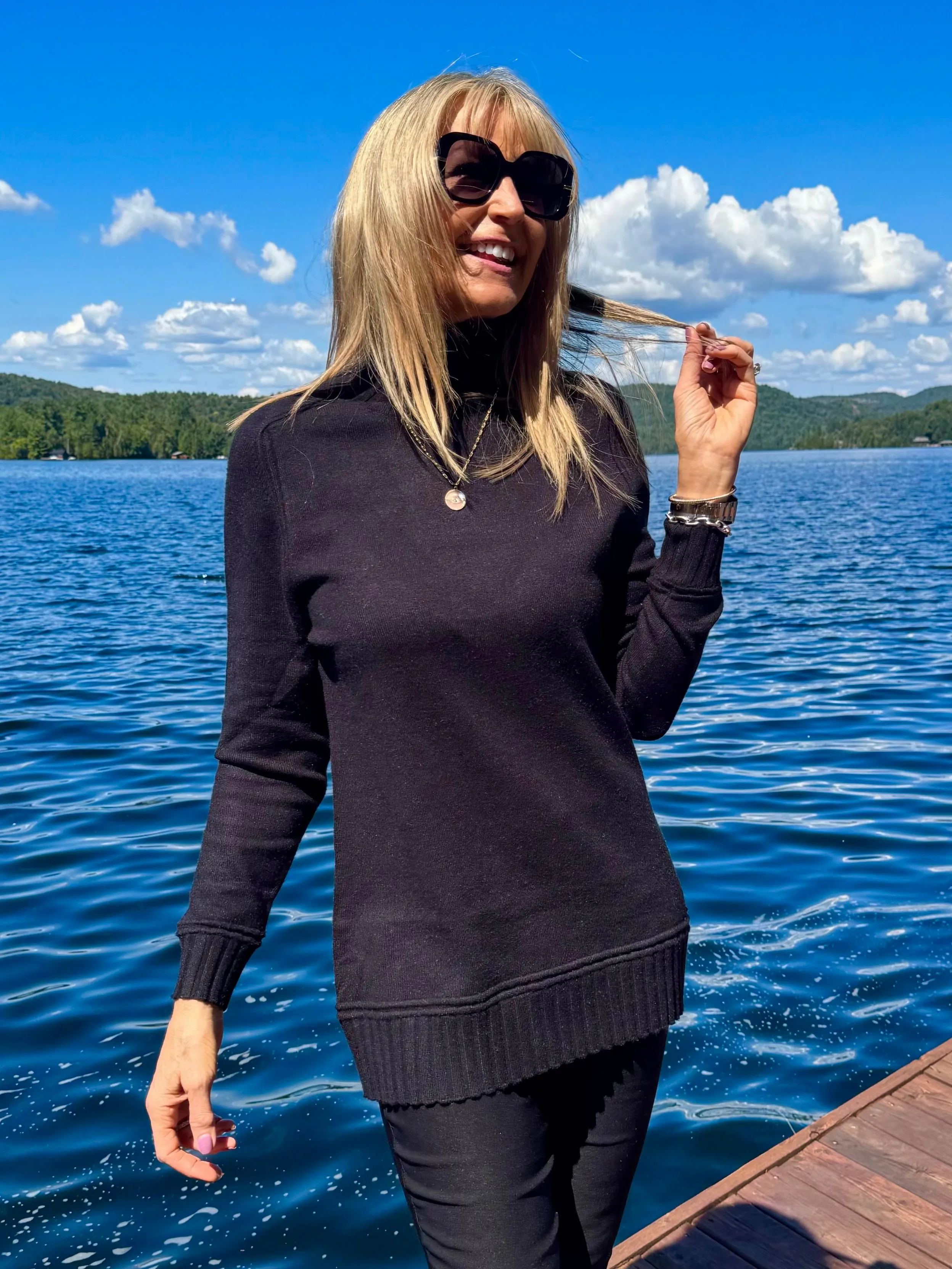 Cozy Classic Turtleneck Tunic | T226 sold by Artizan