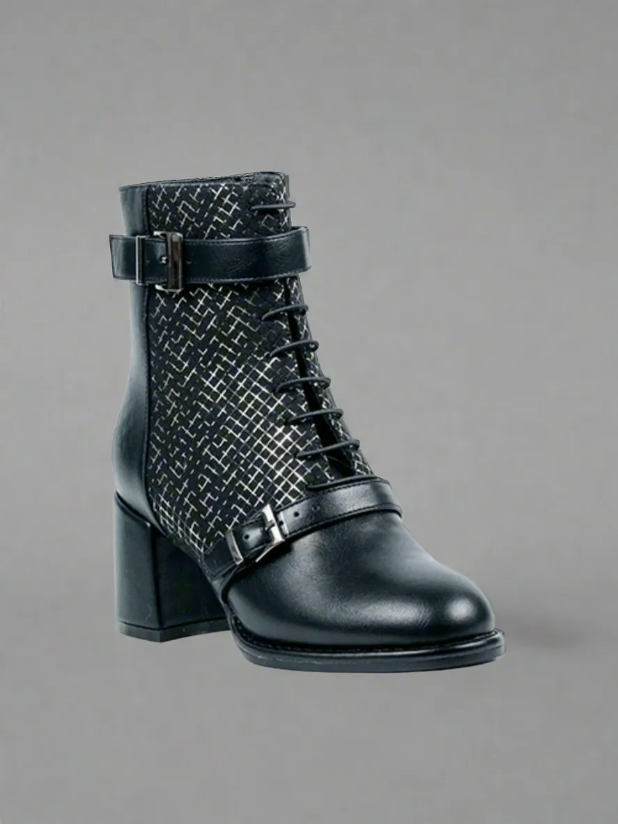 Suede & Faux Leather Boot With Heel | BT203 sold by Artizan product image thumbnail 2