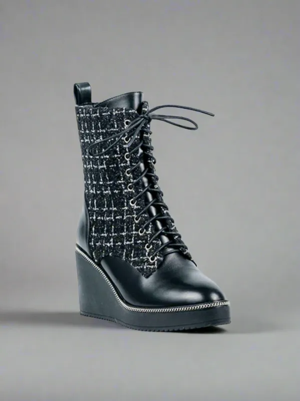 Comfy Chenille Wedge Boot | BT201 sold by Artizan