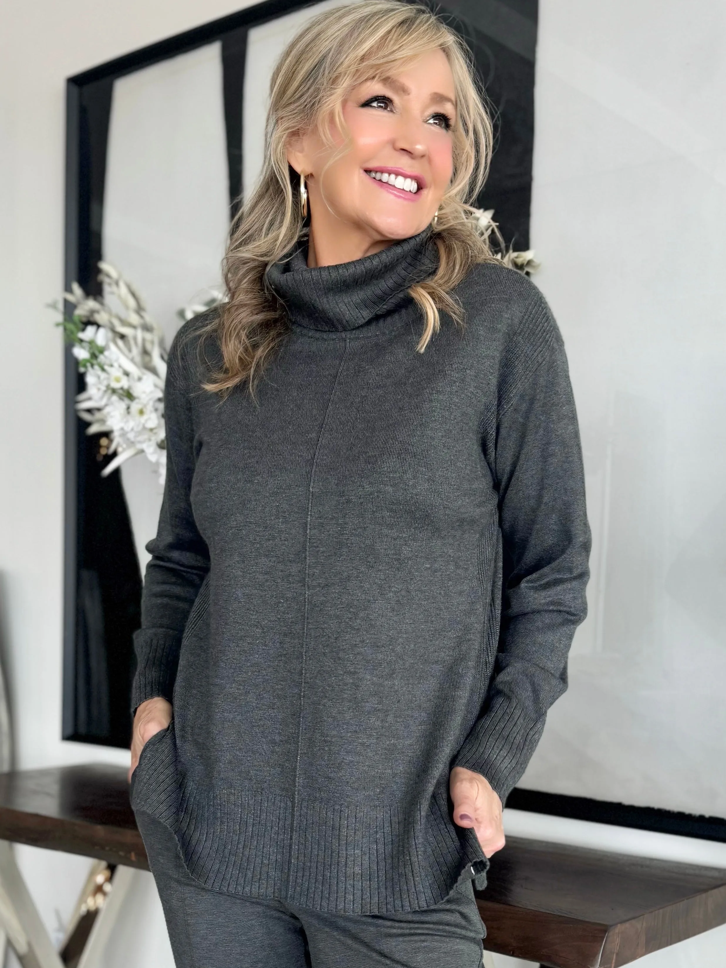 Turtleneck Tunic Style Sweater | SW209 sold by Artizan product image thumbnail 4