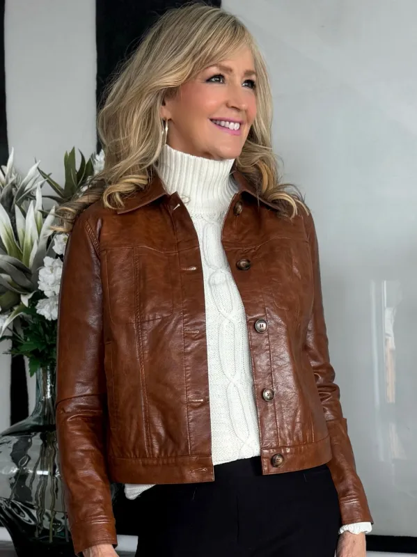 Vegan Leather Jacket | JK205 sold by Artizan