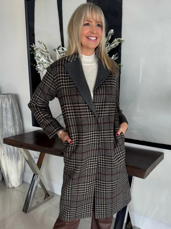 Plaid Jacket With Snap Closures | JK224 sold by Artizan