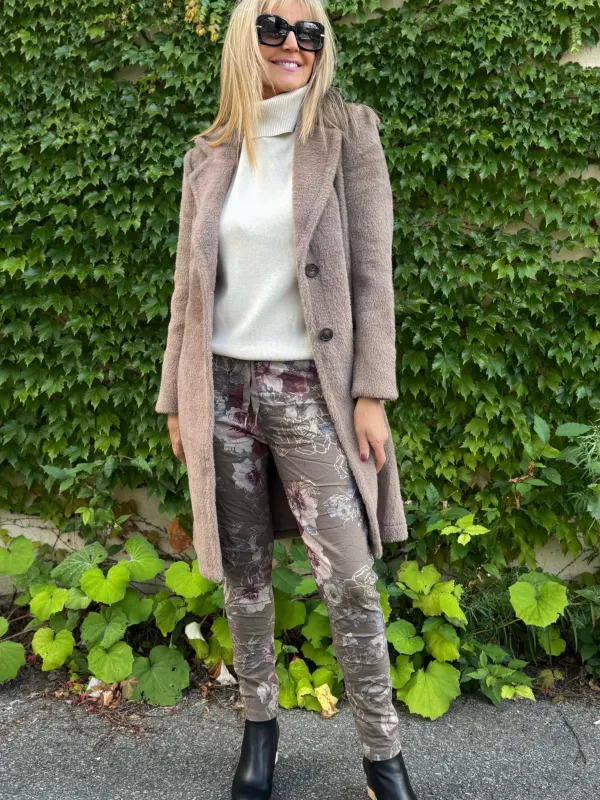 Shimmer Floral Italian Joggers | PA229 sold by Artizan