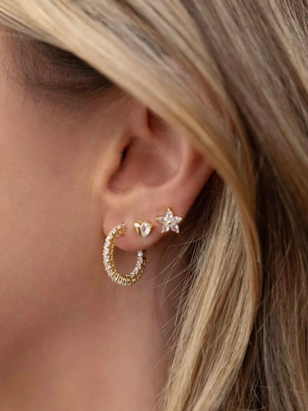 Star Flower Stud CZ Studs sold by Artizan product image thumbnail 2