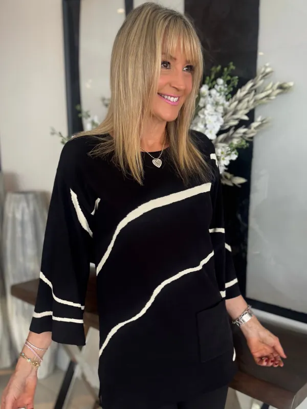 Tunic Style Top With Front Pocket | T238 sold by Artizan