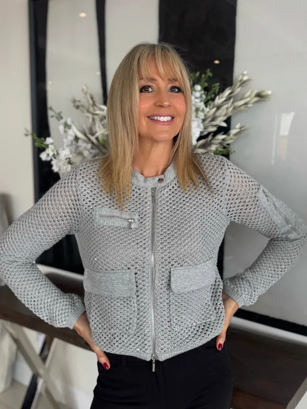 Luxury Glitter Mesh Jacket | JK227 sold by Artizan