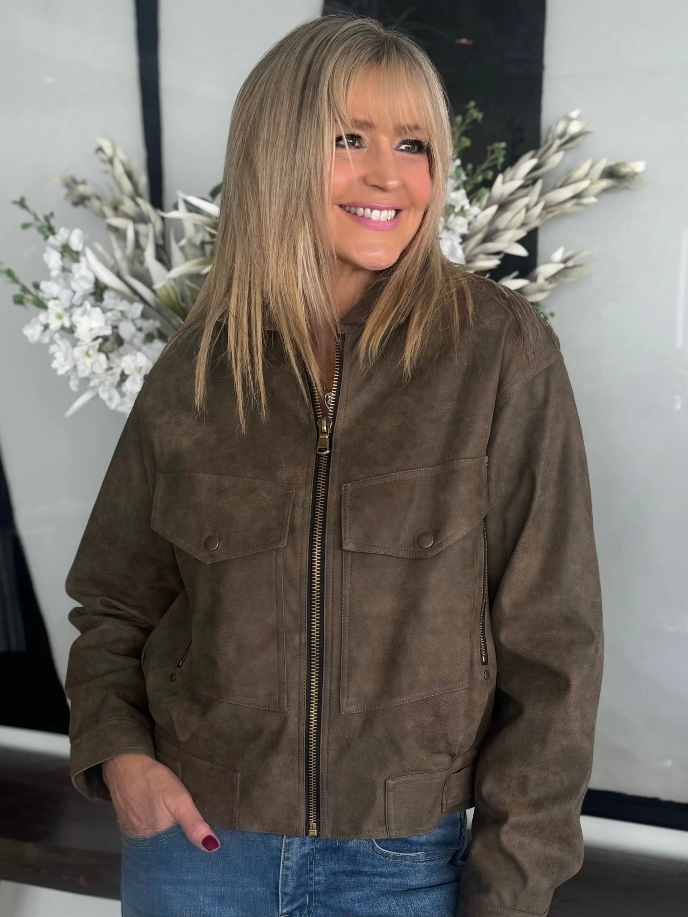 Vegan Leather Distressed Style Bomber Jacket | JK226 sold by Artizan