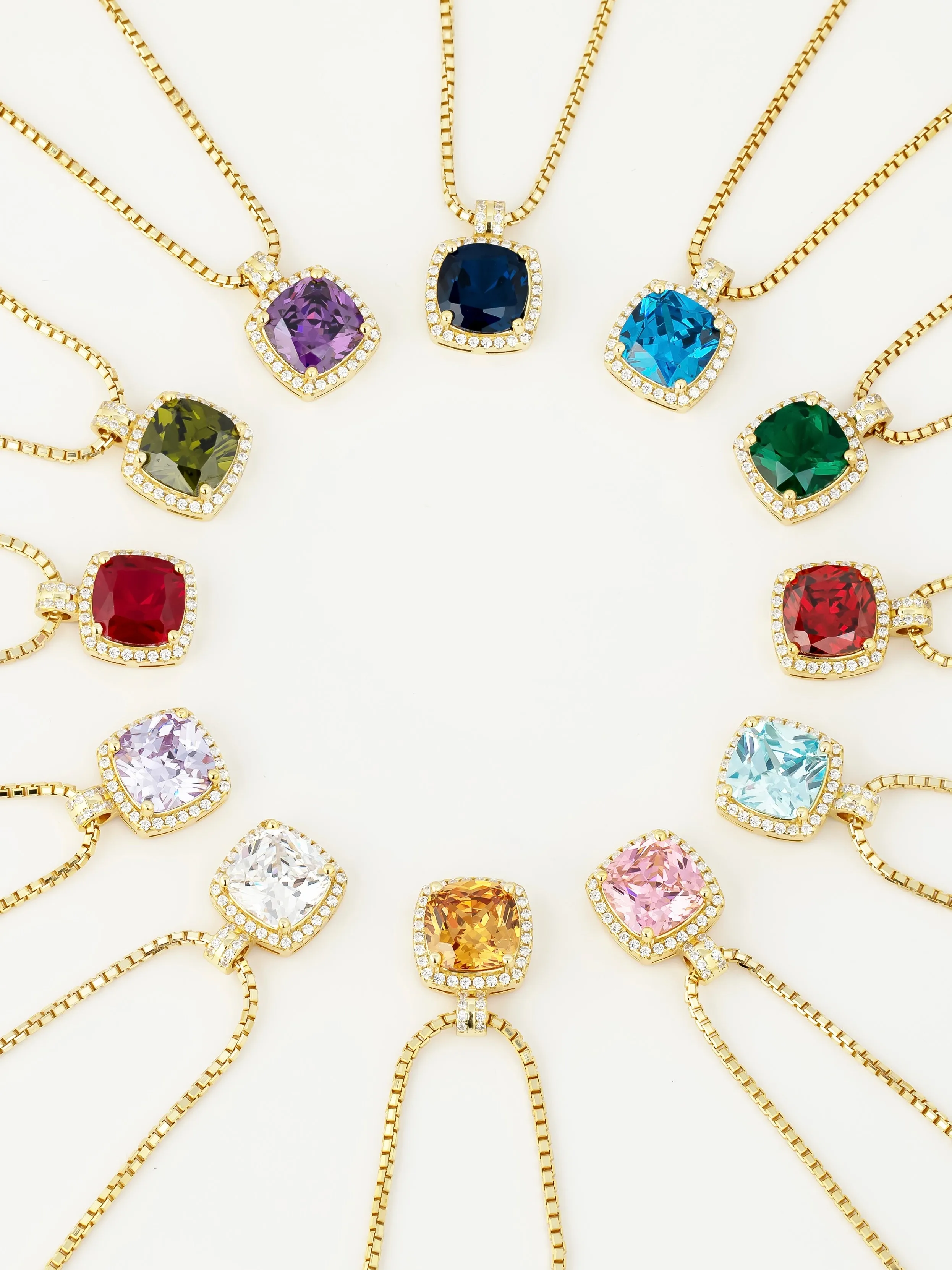 Belle Birthstone CZ Necklace | 14k Gold Vermeil sold by Artizan product image thumbnail 2