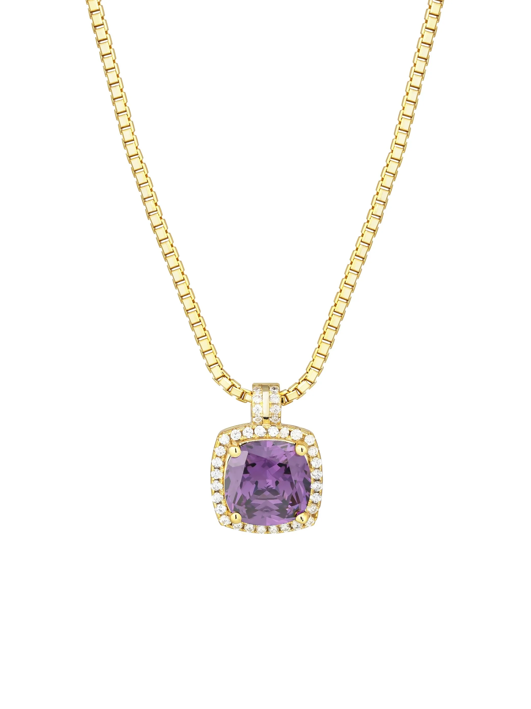 Belle Birthstone CZ Necklace | 14k Gold Vermeil sold by Artizan product image thumbnail 5